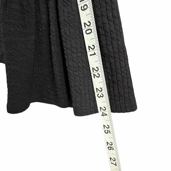 Anthropologie Porridge Joan Bell Sleeved Top Womens M Black Ribbed Boho Chic - Picture 11 of 14